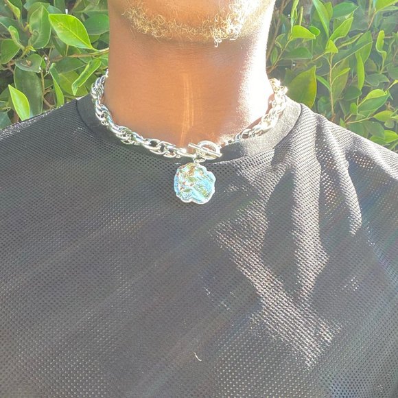 2 Layer Silver Choker Necklace - Picture 5 of 5